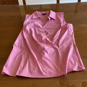 Talbots Pink Women’s Sleeveless Top. Side Zip. Like New. Cotton Blend.